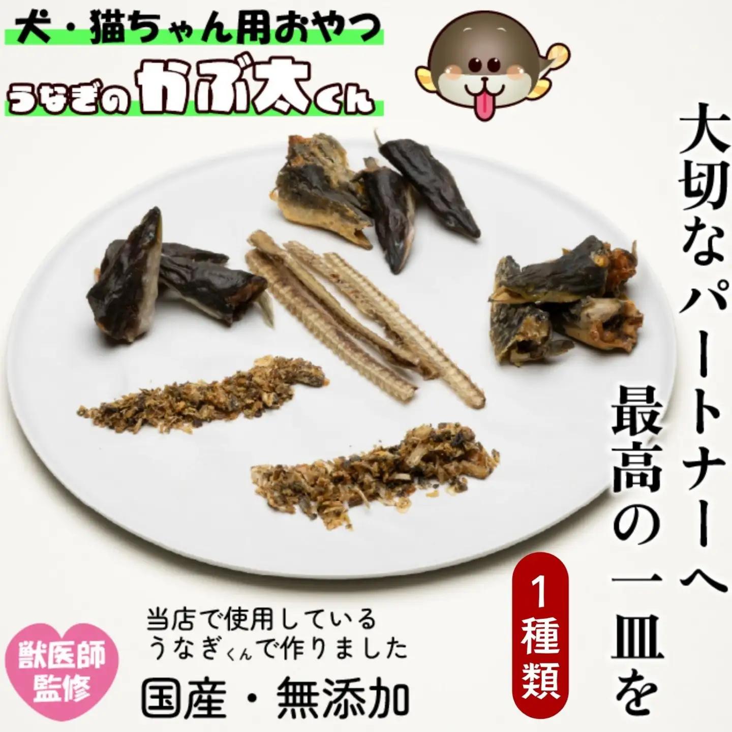 【犬猫用おやつ】うなぎのかぶ太くん 《ふれーく・油分カットタイプ》 国産 無添加 無塩 獣医監修 ペットフード（Ab-205-1）