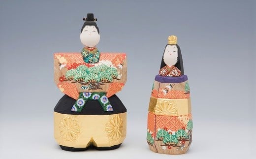 OD-1.【桃の節句のお祝いに】奈良一刀彫　雛人形　山の辺　4号