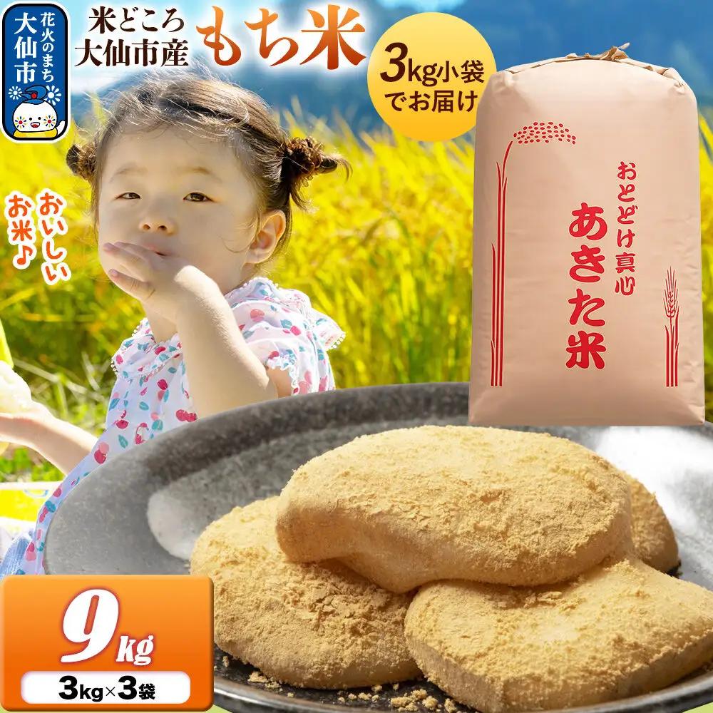 もち米 9kg（3kg×3袋）令和7年産 秋田県 大仙市産