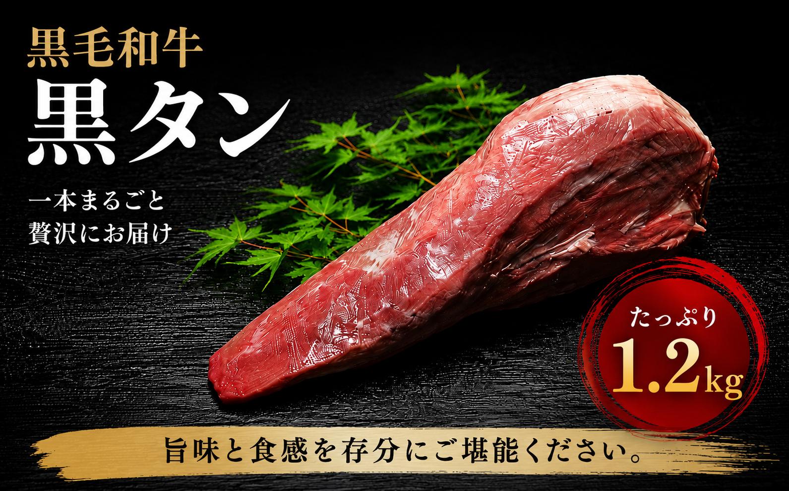 
                  (冷凍) 黒毛和牛 タン 1本 1.2kg／ふるさと納税 牛たん ブロック 牛タン 国産 やわらか グルメ お取り寄せ 牛肉 ギフト A5 父の日 母の日 お中元 暑中見舞い お土産 焼肉 正月 キャンプ 奈良県 宇陀市 うし源本店
                