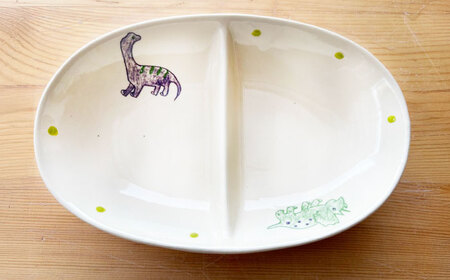 【瀬戸焼】子供用食器セット(恐竜)贈答品対応【1466983】