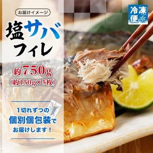 塩サバフィレ 1枚 約 150g 枚数 5枚 さば 塩サバ フィレ フィーレ さばフィレ 忙しい朝 大活躍 焼くだけ 美味しい 新鮮 絶妙 塩加減 脂の旨味 海鮮 魚介 魚 焼き魚 切身 冷凍 お弁当