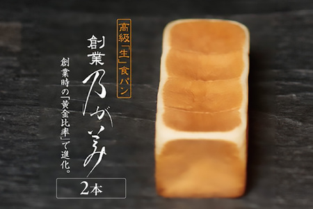 【2月25日発送】高級「生」食パン　創業乃が美　レギュラー（２斤）２本