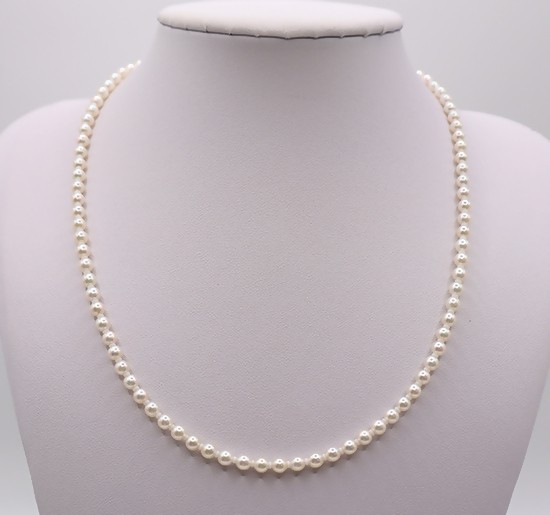 
                  2052 あこやベビー真珠　3.5～4.0㎜ ネックレス　【PGL花珠　厘珠鑑別書付】
                