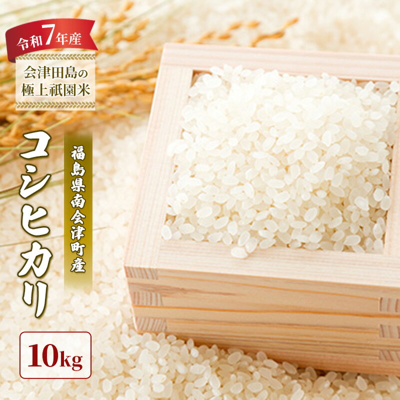 【ふるさと納税】【令和6年産 会津田島の極上祇園米】コシヒカリ 10kg　お届け：2026年10月15日まで