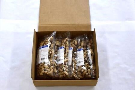 【先行予約】【12月上旬から発送】千葉県産 カラ煎り落花生 千葉半立 1.2kg（200g×6） SMF005