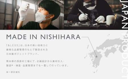 【&amp;Less BEAUTY】  ウォーターピーリング 【2年保証】 ／ 日本製 超音波イオン美顔器 防水 角栓除去 毛穴ケア EMS スキンケア コードレス