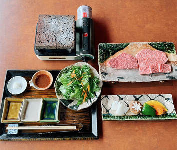 肉匠一鉄 【記念日】 名産飛騨牛 溶岩石焼ランチコース　お一人様 お食事券【予約制】