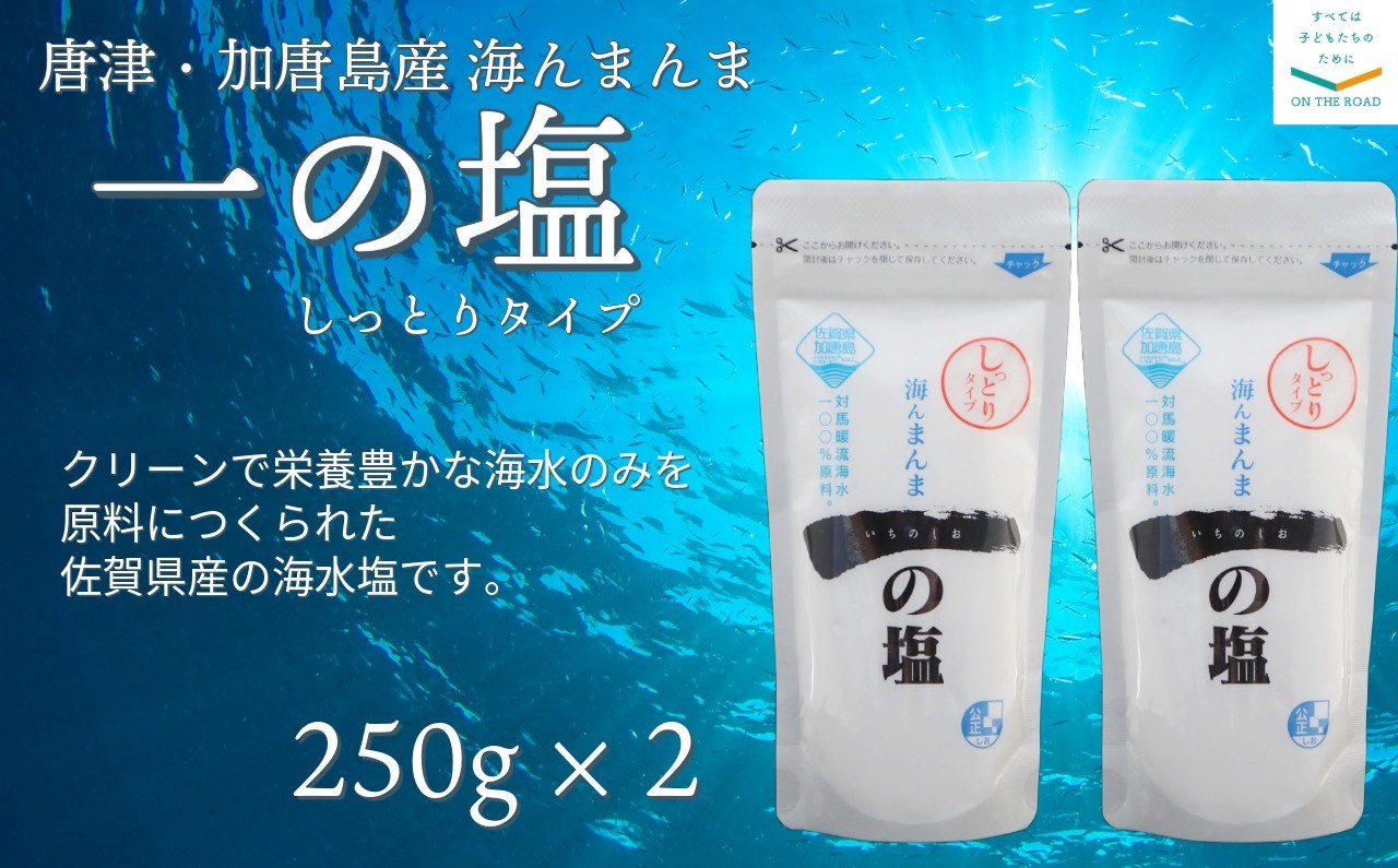 
            唐津・加唐島産 海んまんま 一の塩 しっとりタイプ(250g×2袋)
          