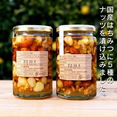 ふるさと納税 小郡市 はちみつ 国産 天然 ナッツ&ハニー 350g×2本[No5354-0313] |  | 01
