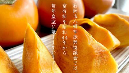 献上柿の郷 富有柿 22玉 ～ 24玉 ( 3Lサイズ 11玉 ～ 12玉 × 2箱 ) ( 茨城県共通返礼品 石岡市 ) 2025年11月中旬発送開始 数量限定 果物 くだもの フルーツ 柿 [EZ