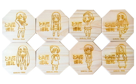アニメ「けいおん!」コースター8種類と旧豊郷小ポストカードセット 豊郷町限定 キャラクターグッズ アニメグッズ キャラクターもの キッチン雑貨 文房具 けいおん！グッズ 