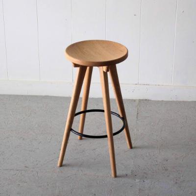 ふるさと納税 江別市 ハイスツール 道産ナラ 北海道  MOOTH インテリア 手作り 家具職人 チェア カウンターチェア