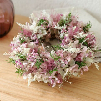 プリザーブドフラワー プリュムリース・ミニ