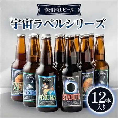 作州津山ビール　宇宙ラベルシリーズ12本入り【配送不可地域：離島】【1030428】