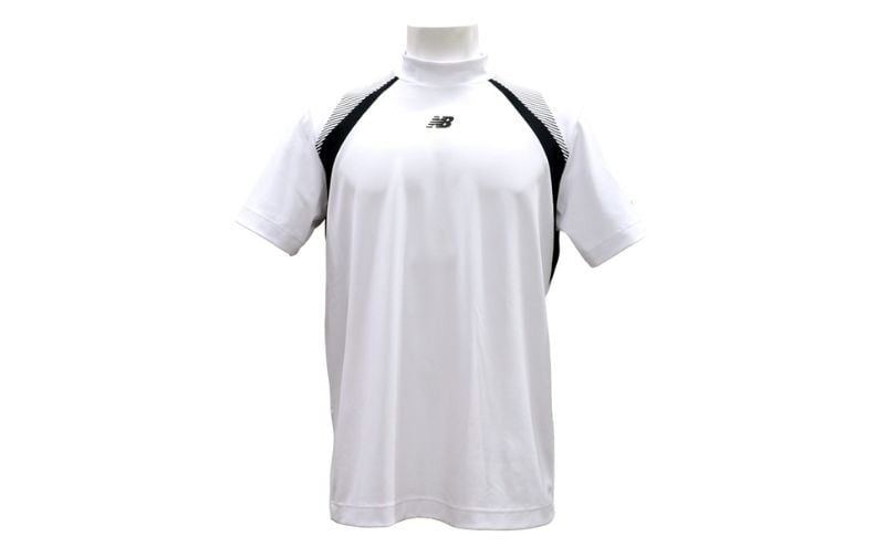 
            [№5784-1527]ニューバランスゴルフ ウェア 半袖 モックネックシャツ メンズ UVカット ホワイト 012-6166002
          