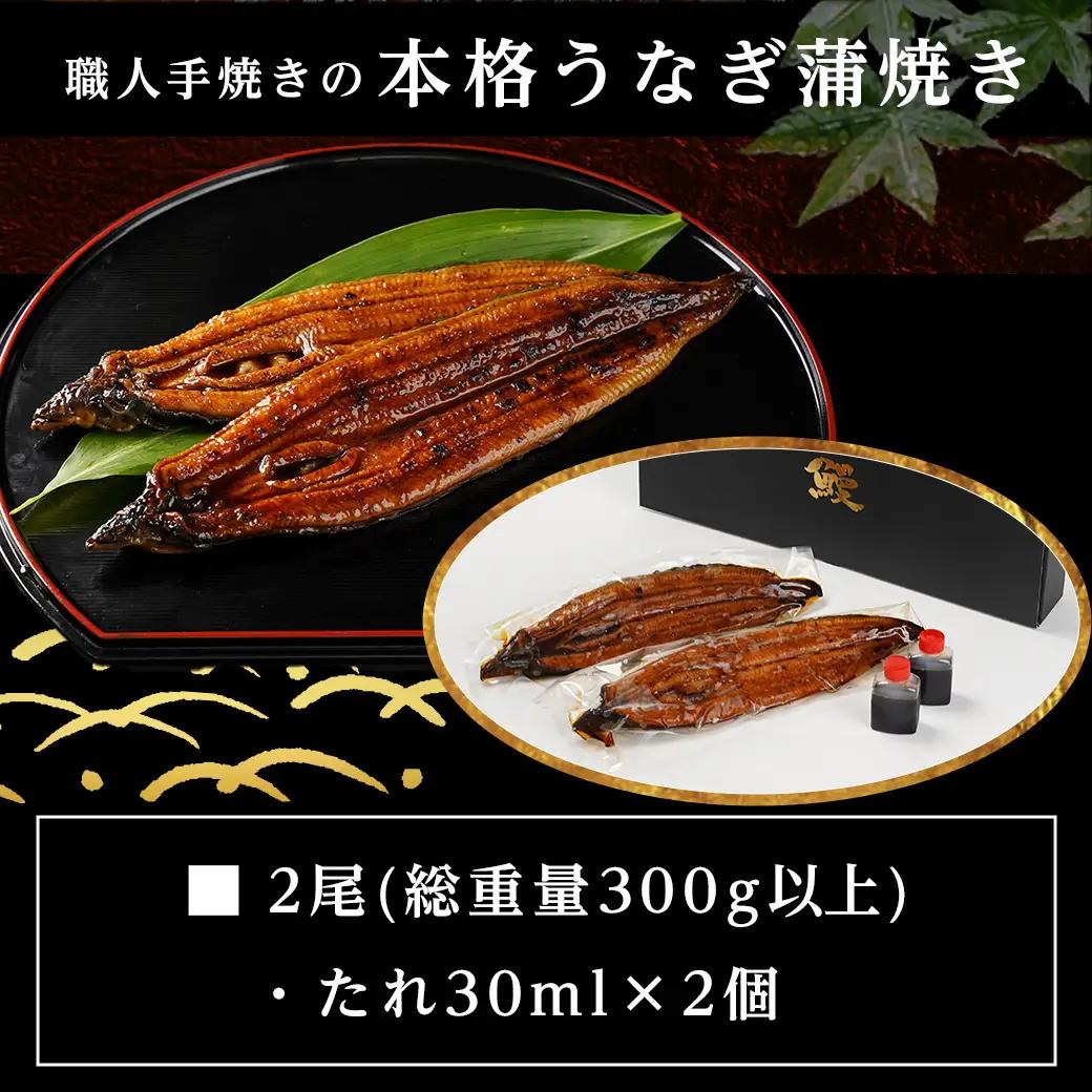 職人手焼きの本格うなぎ蒲焼き2尾≪みやこんじょ特急便≫_MJ-33-003-2-Q_(都城市) 国産 本格 うなぎ 鰻 蒲焼 宮崎 うなぎ ★レビューキャンペーン対象品★