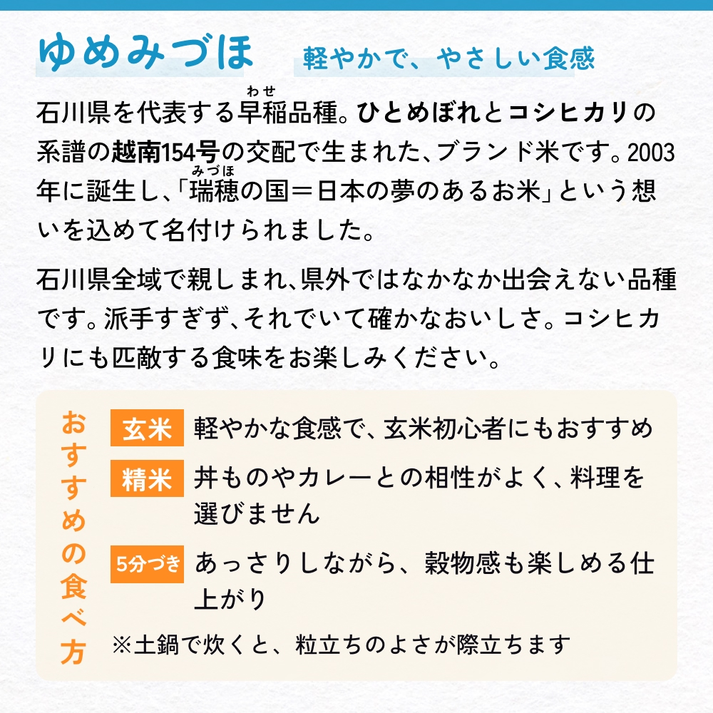 【交響するお米】［玄米］自然栽培 ゆめみづほ 5kg（富山県