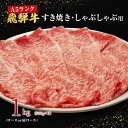 【ふるさと納税】牛肉 飛騨牛 すき焼き セット ロース 又は 肩ロース 1kg 黒毛和牛 A5 美味しい お肉 牛 肉 和牛 すき焼き肉 すきやき すき焼肉 しゃぶしゃぶ しゃぶしゃぶ肉 　【岐阜県 池田町 】