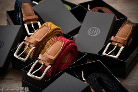 組紐 ベルト CLVER オイルレザー 30mm 焦げ茶 【 ベルト 】