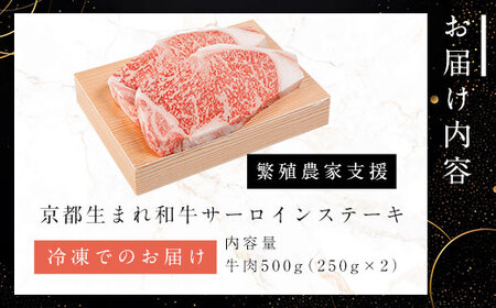 【ふるなび限定】A4ランク以上！京都生まれ和牛 サーロインステーキ（250g×2）【繁殖農家支援】FN-Limited FCCW002 A4 A4以上 黒毛和牛 黒毛 和牛 牛 肉 にく ニク わぎゅ