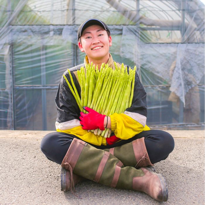 アスパラ王子が育てた自慢のアスパラ「Lサイズ」1kg（さぬきのめざめ　おおもりや）【予約受付：令和8年4月頃より頃より御用意出来次第発送】【H-54】