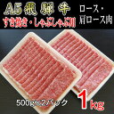 【ふるさと納税】『A5等級』飛騨牛スライス1kg　ロース又は肩ロース肉【配送不可地域：離島】【1432051】