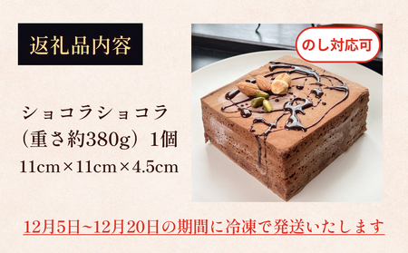 【クリスマス発送】チョコレートケーキ 4号 ショコラショコラ パティスリーシュン ｜ チョコケーキ チョコレート ギフト プレゼント 誕生日 焼き菓子 贈り物 冷凍 人気 ホールケーキ スイーツ お菓