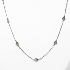 PT900「2カラット」ステーションダイヤネックレス【2ct-90-1】