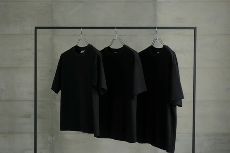 【ZIVANE】スビンコットン クルーネックＴシャツ（Black/L/1枚）