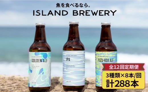 【全12回 定期便 】クラフトビール 地ビール  24本詰め合わせ（3種類×8本）【ISLAND BREWERY】 《 壱岐市 》[JED032] 756000 756000円 