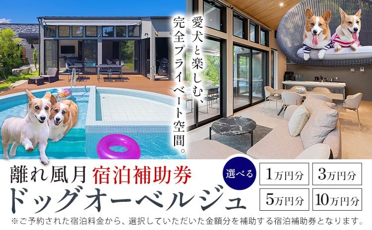 
                  宿泊 離れ 風月 ドッグオーベルジュ 宿泊補助券 1万円分 3万円分 5万円分 10万円分 《30日以内に出荷予定(土日祝除く)》離れ 風月 千葉県 勝浦市 ホテル お食事 犬 ワンちゃん わんちゃん ドッグラン ドッグフード ペット 旅行
                