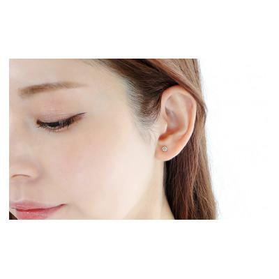 ふるさと納税 昭和町 【0.2ct】K18YG　ダイヤモンド　スタッドピアス |  | 03