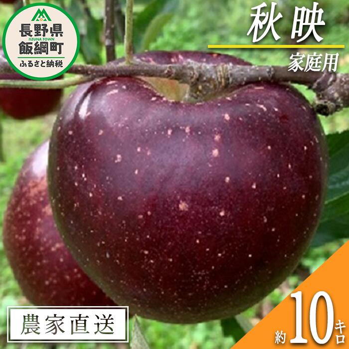【ふるさと納税】 りんご 秋映 家庭用 10kg ファームトヤ 令和7年度収穫分 長野県 飯綱町 〔 信州 果物 フルーツ リンゴ 林檎 あきばえ 秋映え りんご3兄弟 長野 予約 農家直送 〕発送時期：2025年10月上旬〜2025年10月下旬 {**}