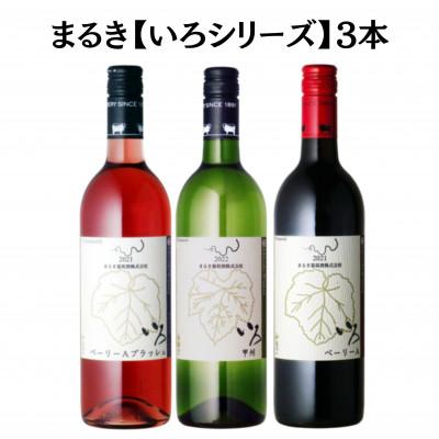 ふるさと納税 甲州市 まるき【いろシリーズ】3本 いろベーリーA いろ甲州 いろベーリーAブラッシュ　C1653