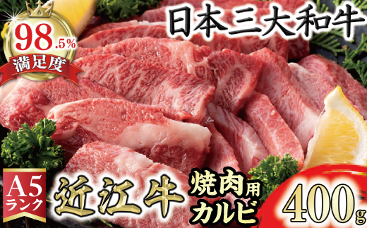 【げんさん】近江牛A5ランクカルビ焼肉用【400g】【DG04W】