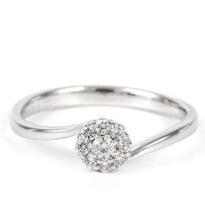 ふるさと納税 笛吹市 PT950ハードプラチナ　ダイヤ0.18CT　リング R3715DI-P2　#11 |  | 01