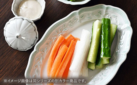 【波佐見焼】ombre de fleur オリーブオーバル palette pink 2枚セット【翔芳窯】[FE488]