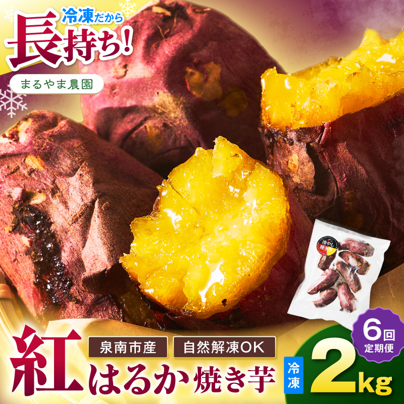 まるやま農園 冷凍焼き芋 毎月2kg 6回定期便 最初の月+2kg【087B-097】