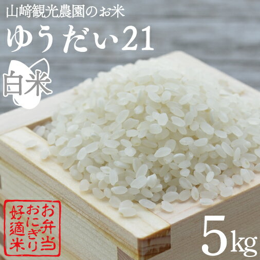 【ふるさと納税】＼先行予約・9月中旬より順次発送／山崎観光農園のお米 ゆうだい21 白米5kg｜栃木県 益子町 ふるさと納税 お米 ゆうだい21 白米 精米 5kg 高評価 令和7年産 先行予約 9月中旬より順次発送 (AU006)