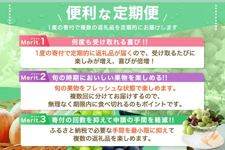 ＜2024年先行予約＞【山梨県産 旬の果物 定期便】旬の桃 種無し巨峰 2回送り 180-009