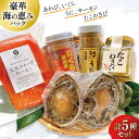 【ふるさと納税】海鮮 詰め合わせ 豪華・海の恵みパック 5種×各1パック [たみこの海パック 宮城県 南三陸町 30ae0024] 冷凍 アワビ 鮑 イクラ ウニ 雲丹 高級 希少 海鮮 魚介類 パック