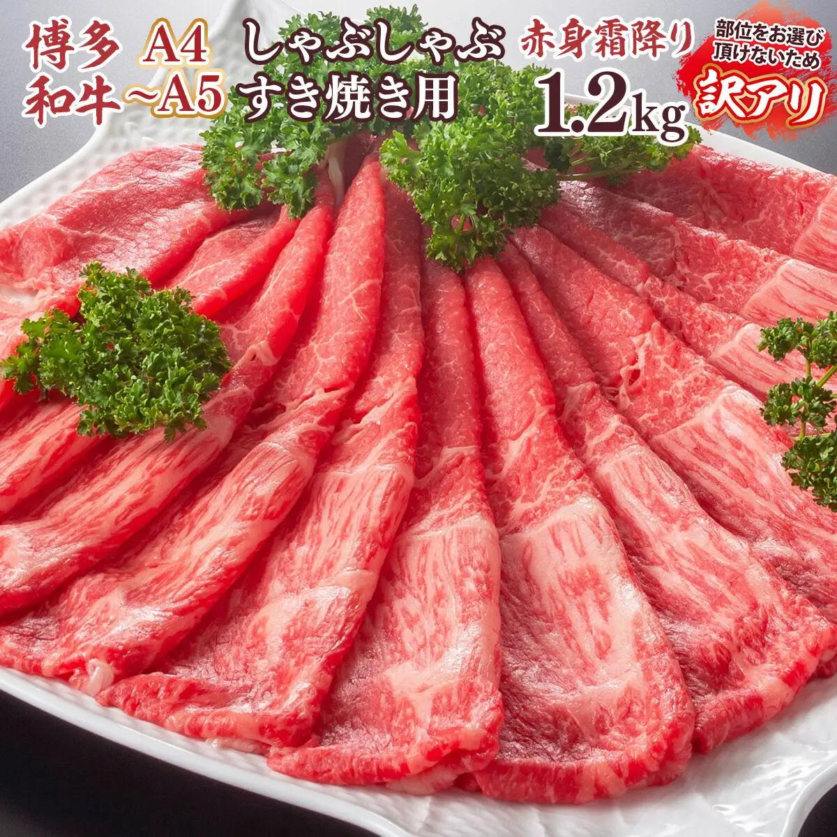 牛肉 すき焼き A4～A5 訳あり 博多和牛 肩 モモ 600g 2p 牛肉