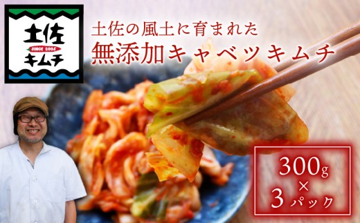 【土佐キムチ キャベツ】 キャベツキムチ 300g×3パック 無添加 自然派  パリパリ キムチ 漬物 発酵 キャベツ キムチ 手作り てづくり 韓国 高知県 南国市