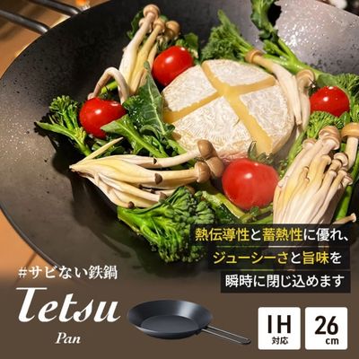 【ふるさと納税】フライパン Tetsu Pan 鉄 スキレット 調理器具 キッチン用品 鉄製 バーベキュー BBQ 料理 雑貨 日用品 窒化黒染め処理 シーズニング不要 お手入れ簡単 ガスコンロ IH 直火 炭火 オーブン 肉料理 魚料理 アウトドア キャンプ 神奈川県綾瀬市