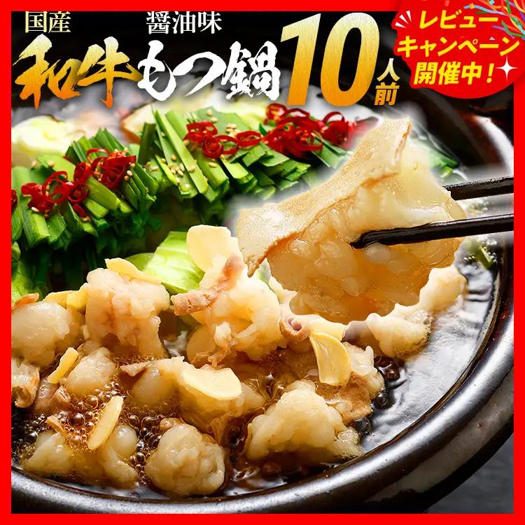 もつ鍋 醤油味 10人前 もつ鍋