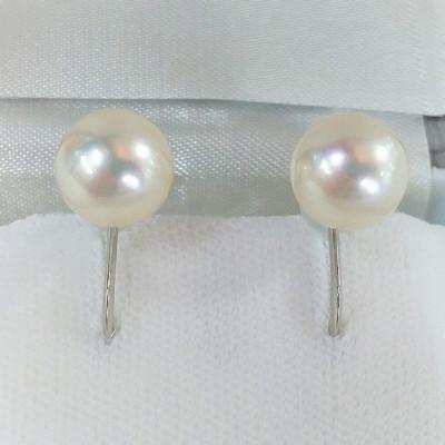 ふるさと納税 鳥羽市 伊勢志摩あこや本真珠イヤリング9mm花珠(真珠科学研究所鑑別書) 500-15