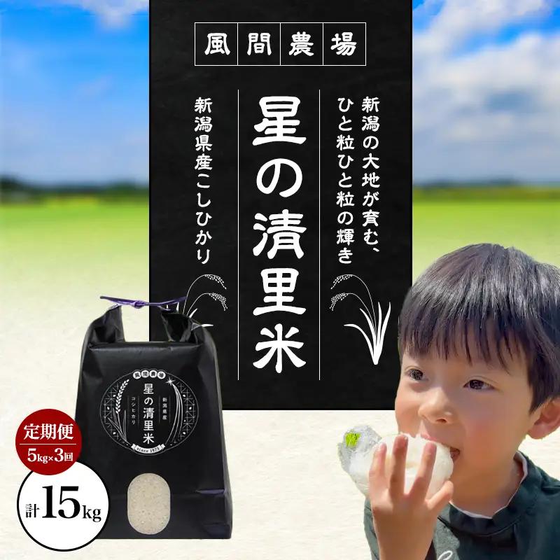 【先行予約・定期便】従来コシヒカリ 精米 定期便 5kg×3回 コシヒカリ