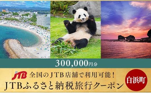 
【白浜町、那智勝浦町、上富田町】JTBふるさと納税旅行クーポン（300,000円分）
