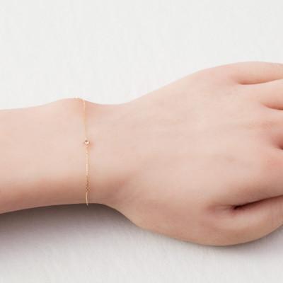 ふるさと納税 大津市 【K10 アクアマリンブレスレット】3月誕生石 毎日輝く 天然石ジュエリー 10金 イエローゴールド |  | 01